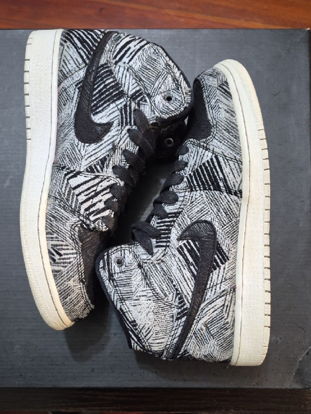 Air Jordan 1 Retro High GG Rare "BHM" (Black History Month) (2015) M7Y/W8.5 EUC - Picture 8 of 10